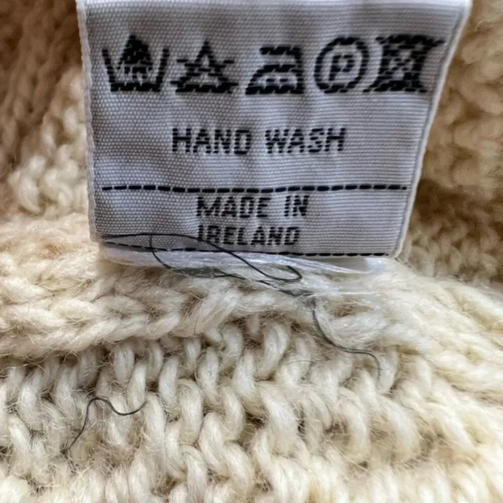 Glens of Donegal Handcrafted Irish Wool Sweater – Size Small